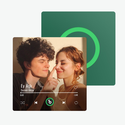 Kalp Tonu™ Renkli Kişiselleştirilebilir Müzik Magnet