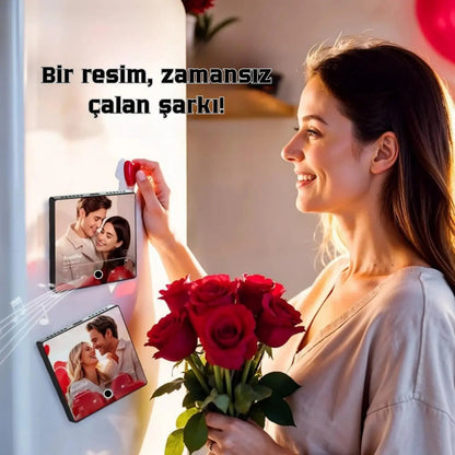 Kalp Tonu™ Renkli Kişiselleştirilebilir Müzik Magnet