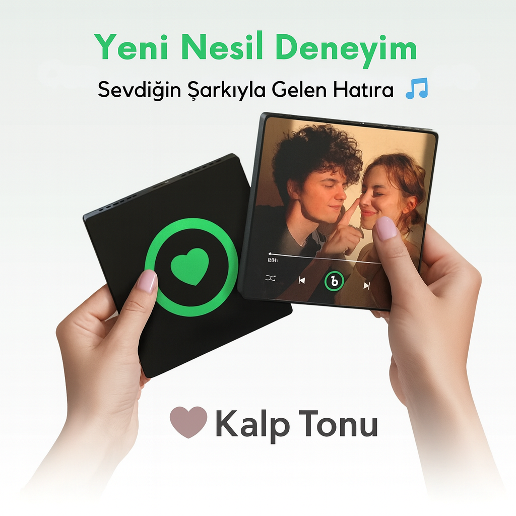 Kalp Tonu™ Renkli Kişiselleştirilebilir Müzik Magnet