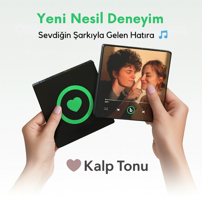 Kalp Tonu™ Renkli Kişiselleştirilebilir Müzik Magnet