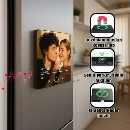 Kalp Tonu™ Renkli Kişiselleştirilebilir Müzik Magnet